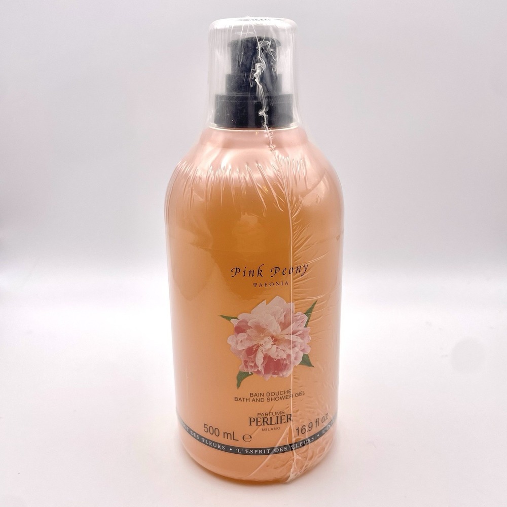 Perlier Parfums Pink Peony Bath and Shower Gel 16.9 oz. New Sealed